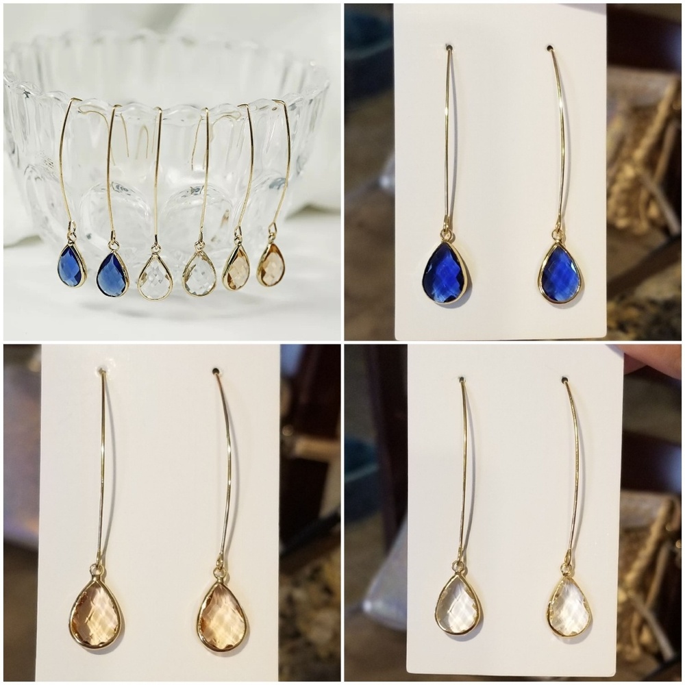 New tear drop earrings